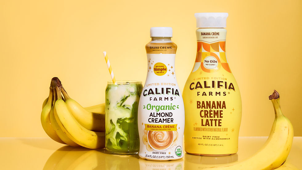 Califia Farms taps into banana flavour trends with new flavoured latté and creamer