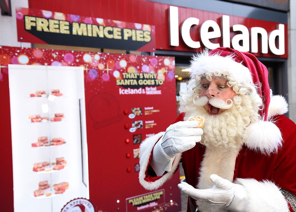 Iceland Foods unveils 'world's first' mince pie vending machine