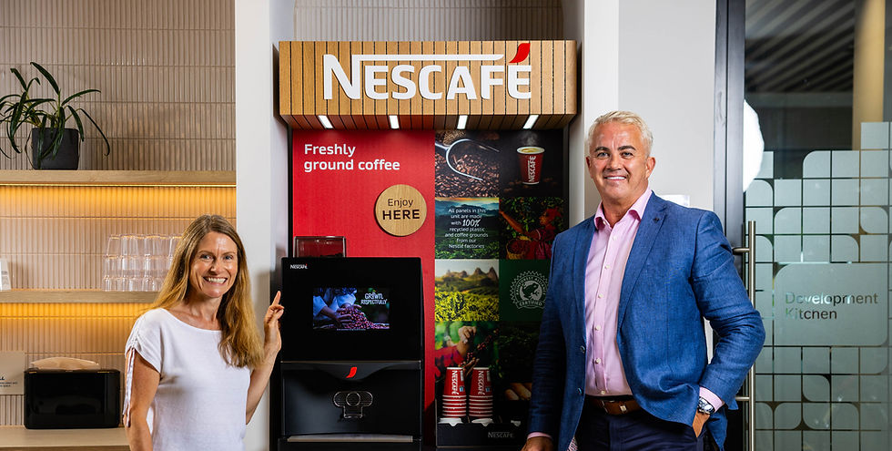 Nestlé Professional develops furniture material from coffee grounds and plastic waste