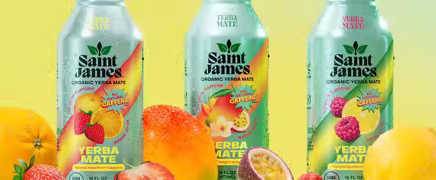 Saint James Iced Tea enters yerba mate category with organic caffeinated beverage line