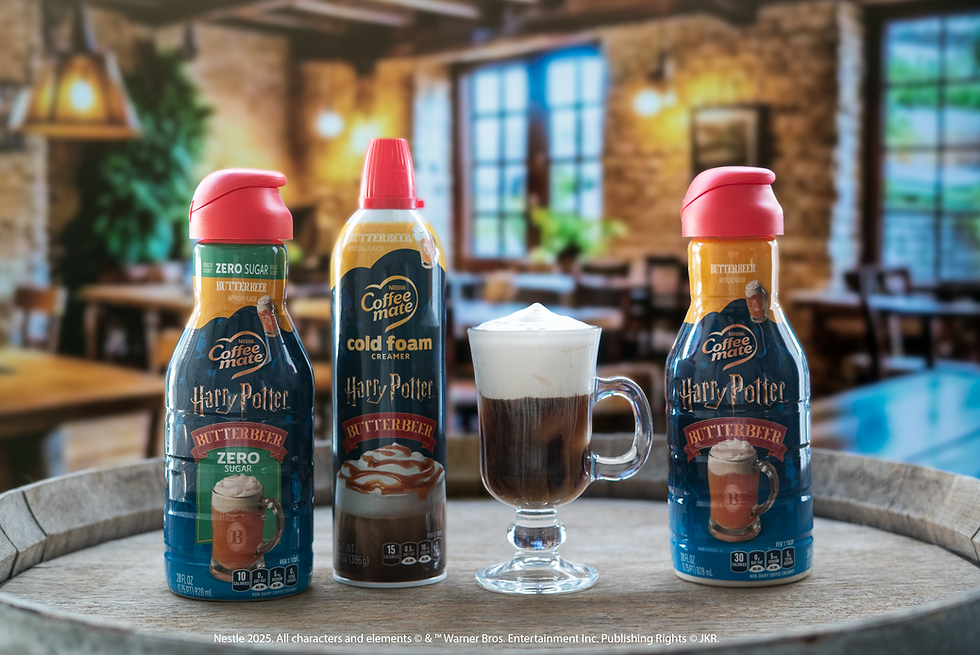 Coffee Mate launches Harry Potter-themed Butterbeer creamers and cold foam