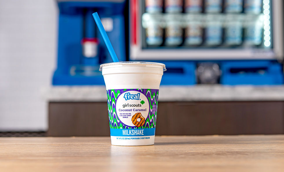 F’real introduces limited-edition Girl Scout Coconut Caramel Milkshake
