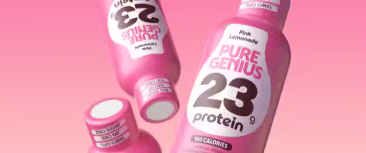 Pure Genius Protein expands range with Pink Lemonade protein shot