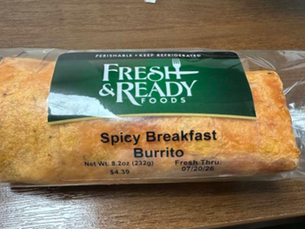 Fresh & Ready Foods recalls breakfast burritos sold in vending machines over undeclared soy