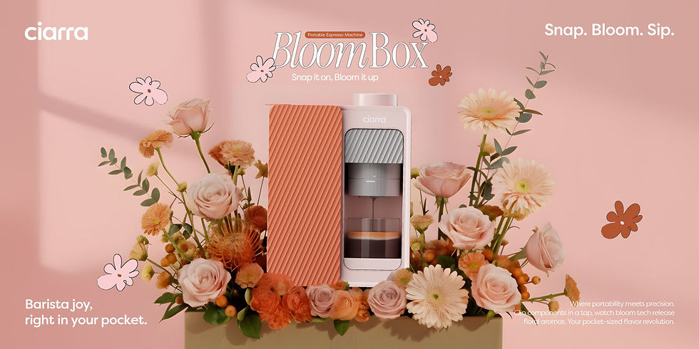 Ciarra launches portable espresso machine BloomBox