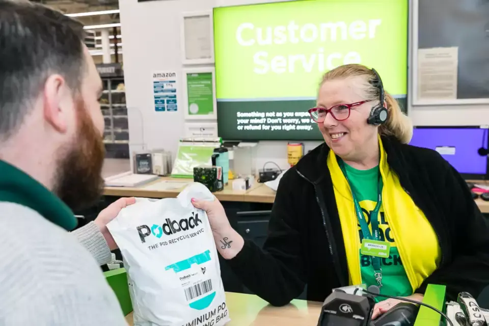 Asda, Podback recycle 20 million coffee pods in first year