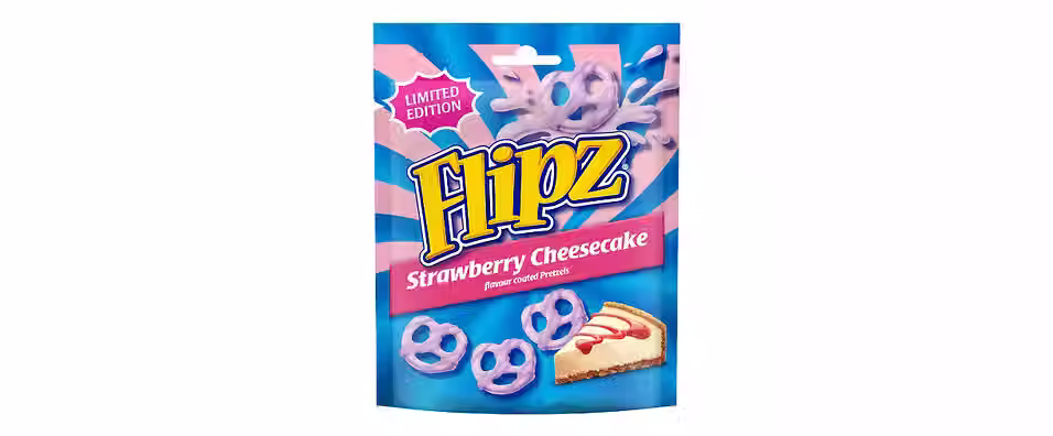 Pladis launches limited-edition Strawberry Cheesecake Flipz