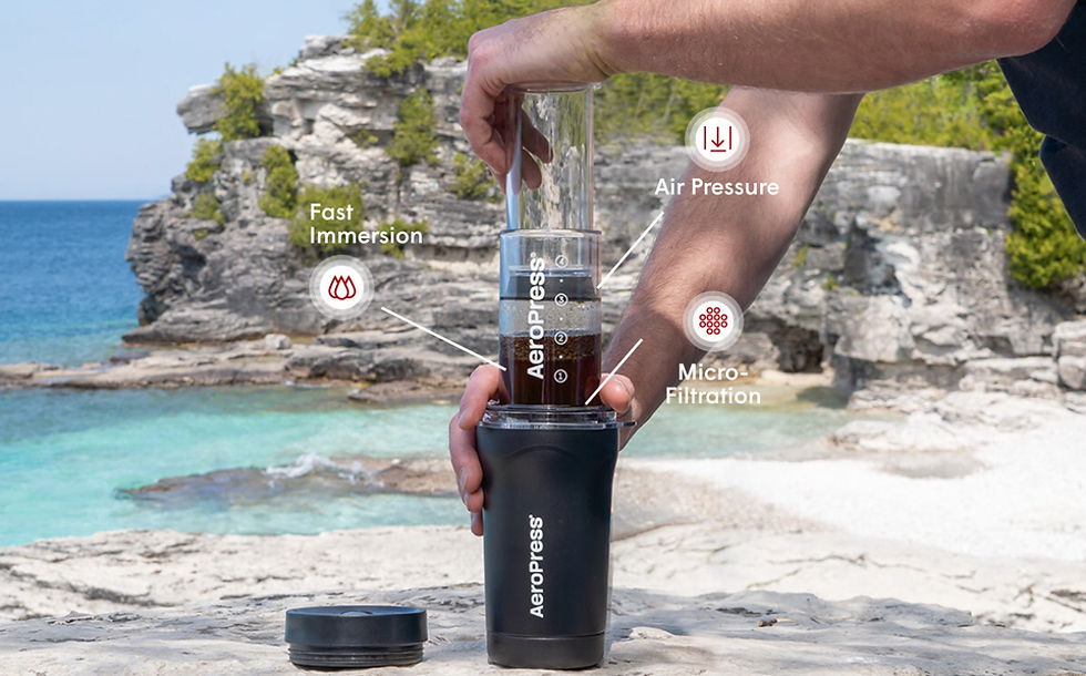 AeroPress launches portable travel coffee system