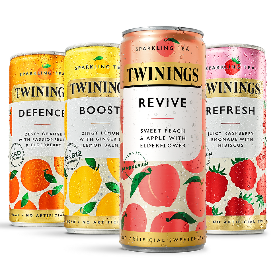 Twinings adds peach flavour to Sparkling Tea range