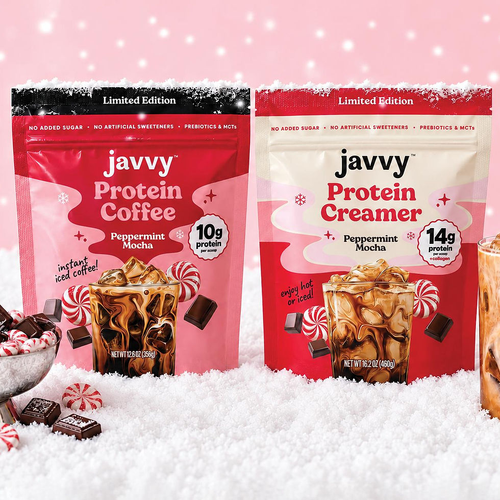 Javvy Coffee launches Peppermint Mocha Protein Creamer for festive season